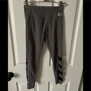 Girls Justice leggings with mesh sides